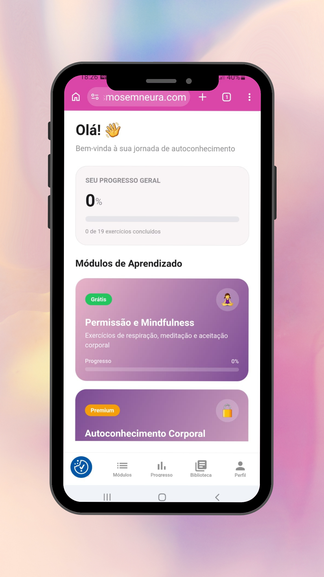 App Orgasmo sem Neura